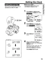 Предварительный просмотр 19 страницы Panasonic Palmcorder PalmSight PV-L580 User Manual