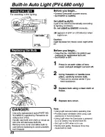 Предварительный просмотр 20 страницы Panasonic Palmcorder PalmSight PV-L580 User Manual