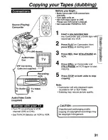 Предварительный просмотр 31 страницы Panasonic Palmcorder PalmSight PV-L580 User Manual