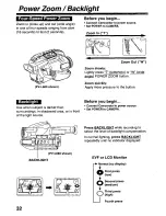 Предварительный просмотр 32 страницы Panasonic Palmcorder PalmSight PV-L580 User Manual