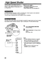 Предварительный просмотр 34 страницы Panasonic Palmcorder PalmSight PV-L580 User Manual