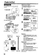 Предварительный просмотр 36 страницы Panasonic Palmcorder PalmSight PV-L580 User Manual