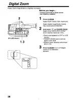 Предварительный просмотр 38 страницы Panasonic Palmcorder PalmSight PV-L580 User Manual