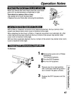 Предварительный просмотр 47 страницы Panasonic Palmcorder PalmSight PV-L580 User Manual