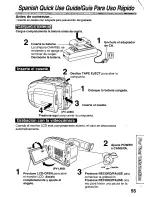 Предварительный просмотр 55 страницы Panasonic Palmcorder PalmSight PV-L580 User Manual