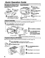 Preview for 8 page of Panasonic Palmcorder PalmSight PV-L581 User Manual