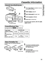 Preview for 11 page of Panasonic Palmcorder PalmSight PV-L581 User Manual