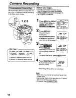 Preview for 18 page of Panasonic Palmcorder PalmSight PV-L581 User Manual