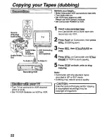 Preview for 22 page of Panasonic Palmcorder PalmSight PV-L581 User Manual