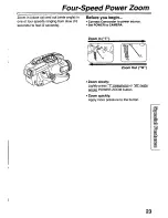 Preview for 23 page of Panasonic Palmcorder PalmSight PV-L581 User Manual