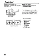 Preview for 24 page of Panasonic Palmcorder PalmSight PV-L581 User Manual