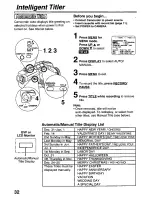 Preview for 32 page of Panasonic Palmcorder PalmSight PV-L581 User Manual