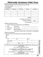 Preview for 39 page of Panasonic Palmcorder PalmSight PV-L581 User Manual