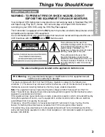 Предварительный просмотр 3 страницы Panasonic Palmcorder PalmSight PV-L591 Operating Instructions Manual