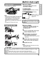 Предварительный просмотр 15 страницы Panasonic Palmcorder PalmSight PV-L591 Operating Instructions Manual