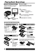 Предварительный просмотр 20 страницы Panasonic Palmcorder PalmSight PV-L591 Operating Instructions Manual