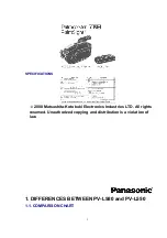 Предварительный просмотр 2 страницы Panasonic Palmcorder Palmsight PV-L650 Manual