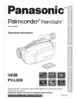 Panasonic Palmcorder Palmsight PV-L659 Operating Manual предпросмотр