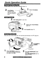 Предварительный просмотр 8 страницы Panasonic Palmcorder Palmsight PV-L659 Operating Manual