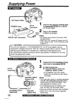 Предварительный просмотр 12 страницы Panasonic Palmcorder Palmsight PV-L659 Operating Manual