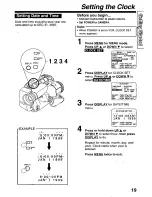 Предварительный просмотр 19 страницы Panasonic Palmcorder Palmsight PV-L659 Operating Manual