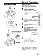 Предварительный просмотр 21 страницы Panasonic Palmcorder Palmsight PV-L659 Operating Manual