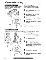 Предварительный просмотр 24 страницы Panasonic Palmcorder Palmsight PV-L659 Operating Manual
