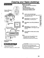 Предварительный просмотр 31 страницы Panasonic Palmcorder Palmsight PV-L659 Operating Manual