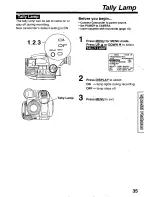 Предварительный просмотр 35 страницы Panasonic Palmcorder Palmsight PV-L659 Operating Manual