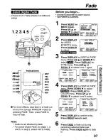 Предварительный просмотр 37 страницы Panasonic Palmcorder Palmsight PV-L659 Operating Manual