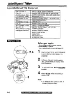 Предварительный просмотр 44 страницы Panasonic Palmcorder Palmsight PV-L659 Operating Manual