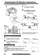 Предварительный просмотр 46 страницы Panasonic Palmcorder Palmsight PV-L659 Operating Manual