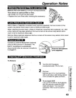 Предварительный просмотр 49 страницы Panasonic Palmcorder Palmsight PV-L659 Operating Manual