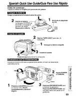 Предварительный просмотр 59 страницы Panasonic Palmcorder Palmsight PV-L659 Operating Manual