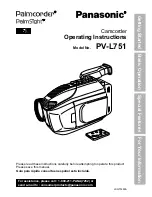 Panasonic Palmcorder PalmSight PV-L751 Operating Instructions Manual предпросмотр