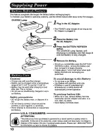 Предварительный просмотр 10 страницы Panasonic Palmcorder Palmsight PV-L758 Operating Manual