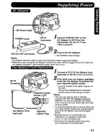 Предварительный просмотр 11 страницы Panasonic Palmcorder Palmsight PV-L758 Operating Manual