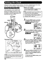 Предварительный просмотр 14 страницы Panasonic Palmcorder Palmsight PV-L758 Operating Manual