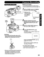 Предварительный просмотр 23 страницы Panasonic Palmcorder Palmsight PV-L758 Operating Manual