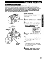 Предварительный просмотр 25 страницы Panasonic Palmcorder Palmsight PV-L758 Operating Manual