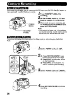 Предварительный просмотр 26 страницы Panasonic Palmcorder Palmsight PV-L758 Operating Manual