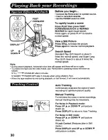 Предварительный просмотр 30 страницы Panasonic Palmcorder Palmsight PV-L758 Operating Manual