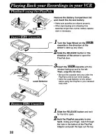 Предварительный просмотр 32 страницы Panasonic Palmcorder Palmsight PV-L758 Operating Manual