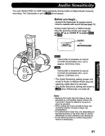 Предварительный просмотр 41 страницы Panasonic Palmcorder Palmsight PV-L758 Operating Manual