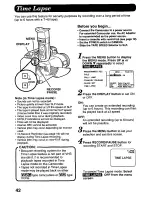 Предварительный просмотр 42 страницы Panasonic Palmcorder Palmsight PV-L758 Operating Manual