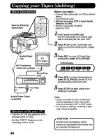 Предварительный просмотр 48 страницы Panasonic Palmcorder Palmsight PV-L758 Operating Manual