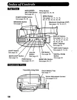 Предварительный просмотр 58 страницы Panasonic Palmcorder Palmsight PV-L758 Operating Manual