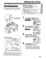 Предварительный просмотр 19 страницы Panasonic Palmcorder Palmsight PV-L759 Operating Manual