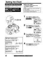 Предварительный просмотр 20 страницы Panasonic Palmcorder Palmsight PV-L759 Operating Manual