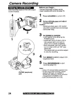 Предварительный просмотр 24 страницы Panasonic Palmcorder Palmsight PV-L759 Operating Manual